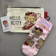 日焼けキティ ポーチと靴下