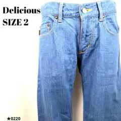 Delicious デリシャス ストレート レッグデニム 美品 日本 0220★のサムネイル