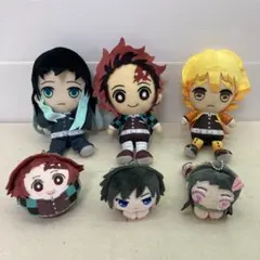 【６点セット★まとめ売り】鬼滅の刃　ぬいぐるみ　マスコット　ストラップ