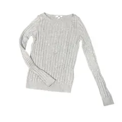 UNIQLO コットンカシミアリブネックセーター　Sサイズ　レディース　グレー