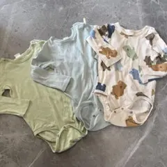 美品　H&M 長袖ボディスーツ 3点セット 92cm