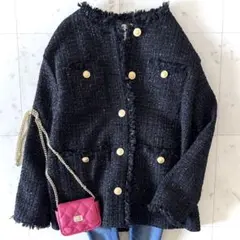 ✳︎CADUNE ツイードジャケット　超美品✳︎ 2025年最新】cadune ツイードジャケットの人気アイテム - メルカリ