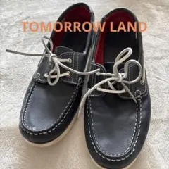 TOMORROW LAND デッキシューズ ネイビーのサムネイル
