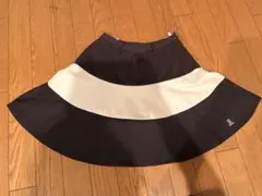 ランバンスポール　フレアスカート 黒と白