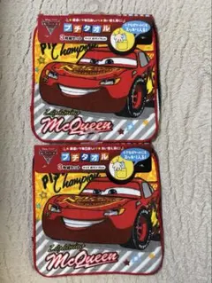 カーズ プチタオル 3枚✖︎２　6枚セットライトニング・マックィーン