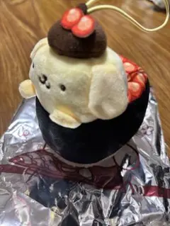 ポムポムプリン 寿司 コラボマスコット ぬいぐるみ　いくら　スシロー