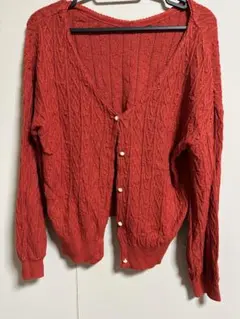 MAJESTIC LEGON 赤 カーディガン