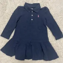 ☘️ラルフローレン　長袖ポロシャツ　ワンピース　18M 85