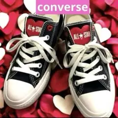 CONVERSE ALL STAR スニーカー 黒/白 ハートデザイン