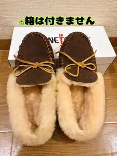 Minnetonka ミネトンカ　シープスキン　モカシン Chocolate