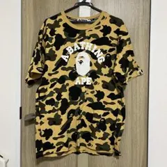 A BATHING APE BAPE カモビッグフェイス白 新品未使用 半袖 L - メルカリ