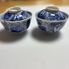 蓋付き茶碗　飯椀　古伊万里　時代物　4客 古伊万里 蓋付き蒸し茶碗 | れいゆぅる rayures