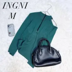 イング/カットソー/肩出し/長袖/緑/Mサイズ/トップス/美品✨️