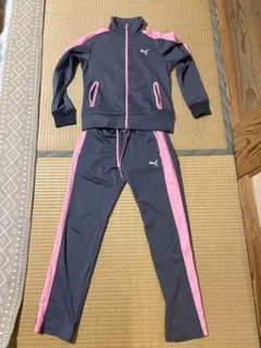 PUMA ジャージ グレー ピンク Mサイズ 部活 運動着