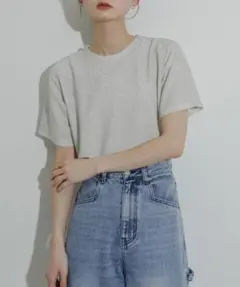 クルーネックラメTシャツ(半袖) SENSE OF PLACE