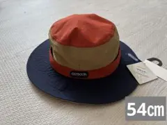 【新品タグ付】OUTDOORバケットハット ネイビーオレンジ54cm 紐付き