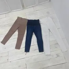 マタニティ パンツ3点セット UNIQLO LEPSIM。