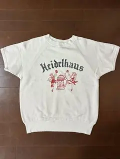 60sレストランHeidelhausフロッキー半袖スウェットM〜L程度ビンテージのサムネイル