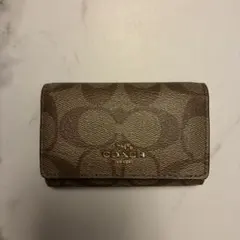 最終値下げ‼️COACH コーチ キーケース シグネチャー ブラウン 5連