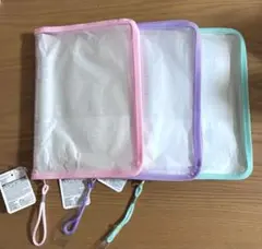 6リングファイル ギンガムチェック 3色セット ダイソー