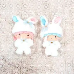 サンリオ キキララ ぬいぐるみ 白うさぎ バニー キーホルダー ポップアップ