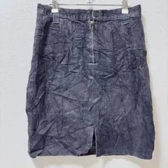 美品★グレー 【フリー】コーデュロイ タイトスカート　お出かけ　デート　通勤