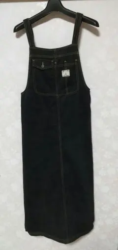 黒サロペット・オーバーオール風ジャンパースカート