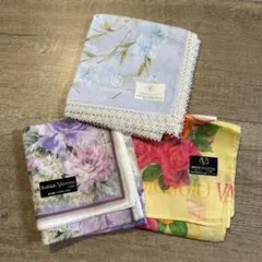 VIVIENNE WESTWOOD & VALENTINO ハンカチ 3点セット