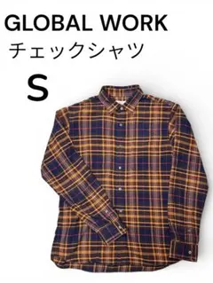 GLOBAL WORK グローバルワーク　チェックシャツ S
