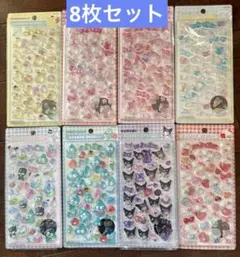サンリオ　ボンボンドロップシール　8枚セット