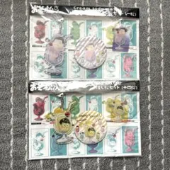 おそ松さん 推し松セット　一松　十四松　アクリルキーホルダー　缶バッジ