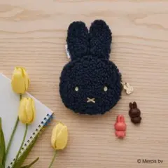 レア◆ モロゾフ ミッフィー フェイス　ポーチ オンライン　限定　ネイビー