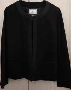 ROPÉ PICNIC ノーカラージャケット 38 ブラック