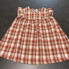 POLO by Ralph Lauren 赤系チェック柄ワンピース 80cmのサムネイル