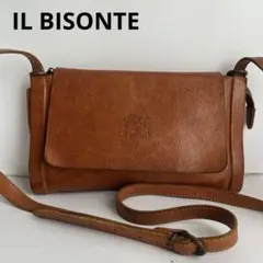 ✨️美品✨ IL BISONTE レザー　ショルダーバッグ　 ブラウン