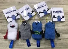 パペットスンスン フィンガーマスコット 4種セット スンスン/ノンノン/ゾンゾン