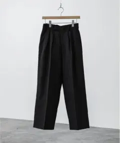 HIGH TWISTED GABA WIDE TUCK SLACKS　wymのサムネイル
