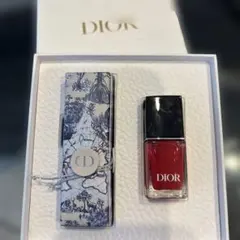 Dior ネイルカラー &リップ！レッド ギフトボックス付き！未使用