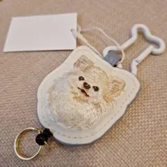 【新品＊未使用】ワンコのリール付きキーリング＊キーホルダー