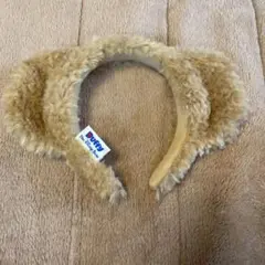 【美品】ダッフィー 耳付き カチューシャ ふわふわ かわいい