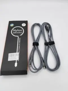 ナイロン編組USBケーブル　Nylon 2本セット