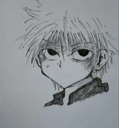HUNTER×HUNTER キルア　色紙　イラスト　ハンターハンター