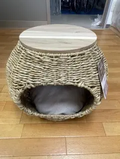 ラタン調・猫用ペットハウス　ボールのサムネイル