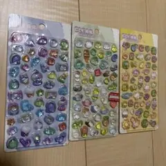 正規品　クリアぷくぷくキャンディシール3点セット　ドロップシール