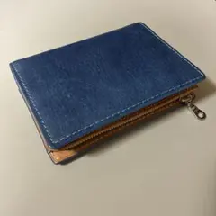 BAGGY PORT 藍染め　レザー ハーフ財布　ZYS096のサムネイル