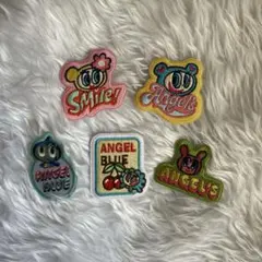 エンジェルブルー #刺繍ステッカーシール