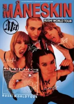 Måneskin RUSH! WORLD TOUR ポスター