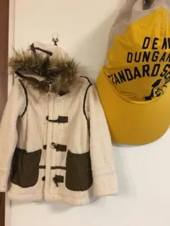 デニム＆ダンガリー　ボア　ダッフルコート　130㎝