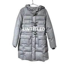 美品　送料込み【UNTITLED】ロングダウンコートダッフルタイプMサイズ