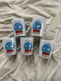 スヌーピー ウッドストック マグカップ5個セット